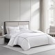 preview thumbnail 2 of 9, Vera Wang Zig Zag Cotton White Duvet Cover Set