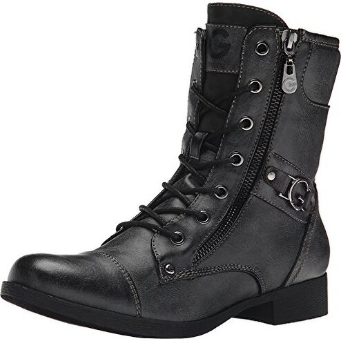 g by guess black combat boots
