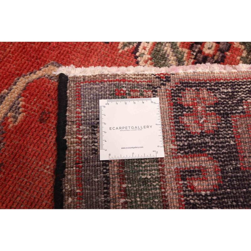 ECARPETGALLERY Hand-knotted Konya Anatolian Red Wool Rug - 3'10 x 7'8