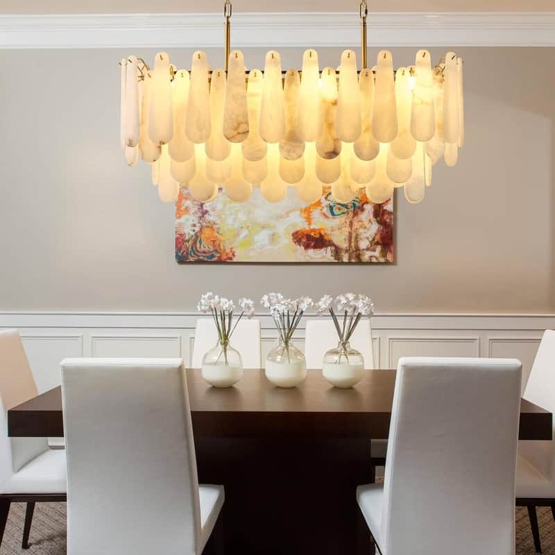 KAYLA Modern Chandelier 32 in. 16-Lights Gold Chandelier - 39.4in