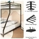 preview thumbnail 6 of 9, Twin over Full Metal Bunk Black for Kids and Adult, Low Profile and Easy Climbing with Stable Ladder