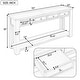 preview thumbnail 42 of 47, Merax Rustic Console Table with Storage Drawers and Bottom Shelf