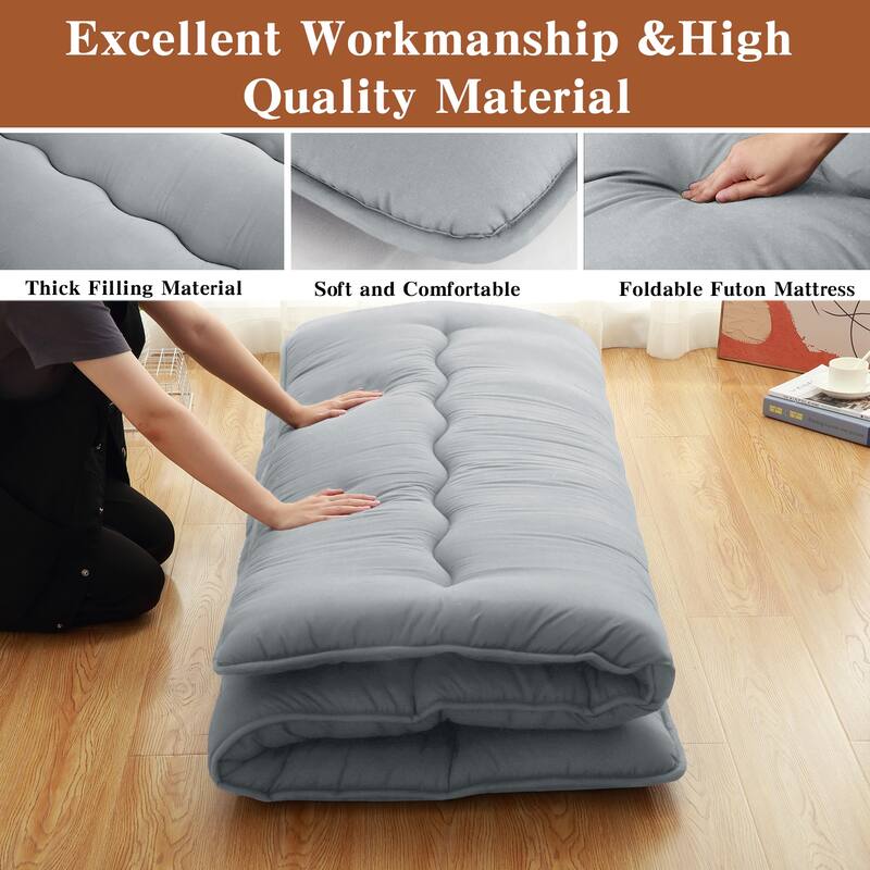 Japanese Futon Floor Mattress, Japanese Style Floor Mattress Sleeping Mattress Pad Tatami Mat