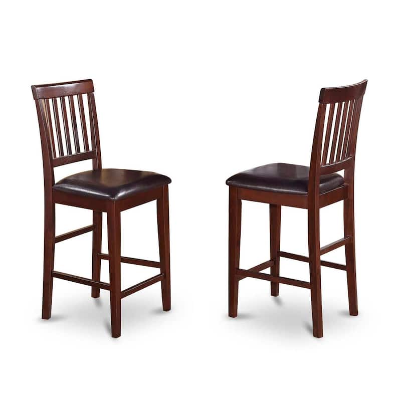 Counter Height Dining Set - 3 Piece Table & Chairs - Coastal Charm Kitchen Set - 30 Inch Round Table