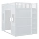 preview thumbnail 19 of 26, Full Size Loft Bed with Wardrobe, Ladder, and Guard Rails, Grey