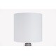 preview thumbnail 107 of 106, 16-in. Glass Lamp w/ Brushed Nickel Accents and Drum Shade
