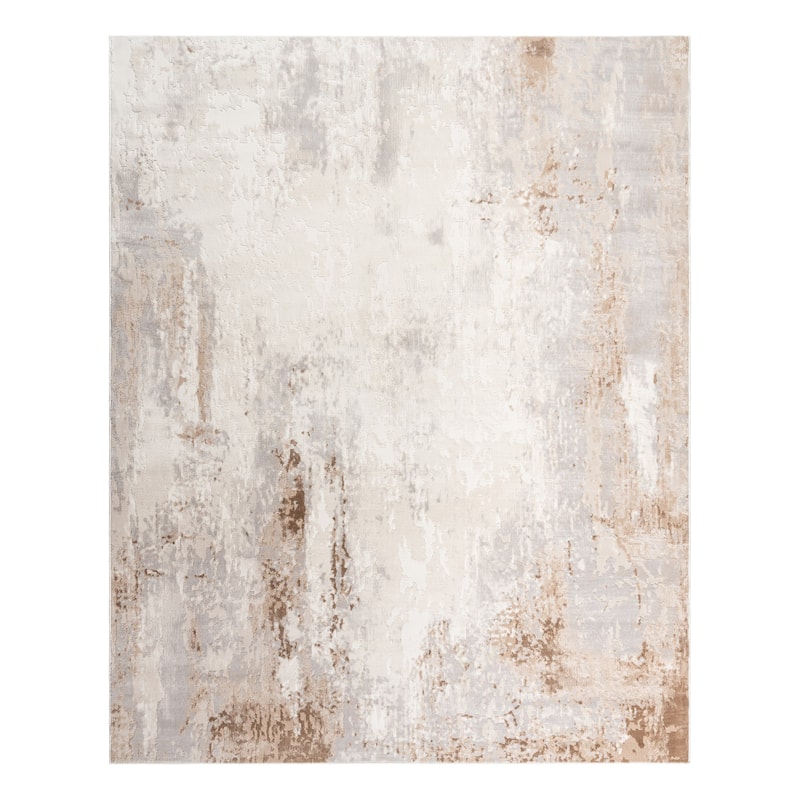 Gertmenian Arlo High Low Transitional Modern Gray Ivory Black Indoor Area Rug Collection