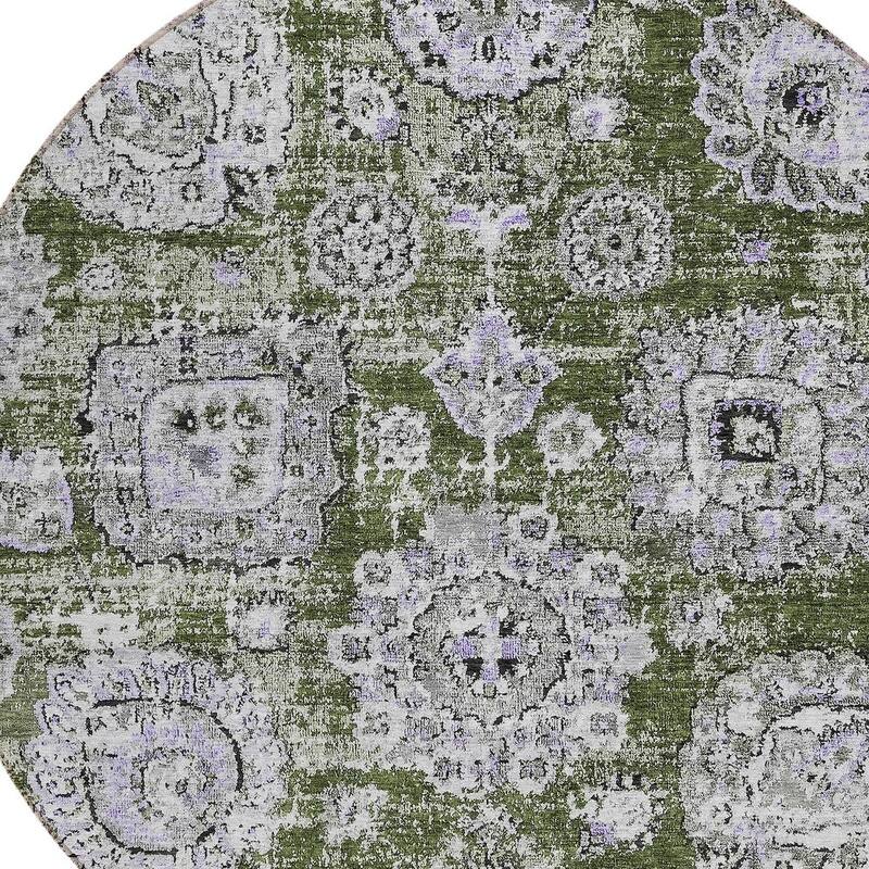 HomeRoots Floral Transitional Rectangle Outdoor Rug