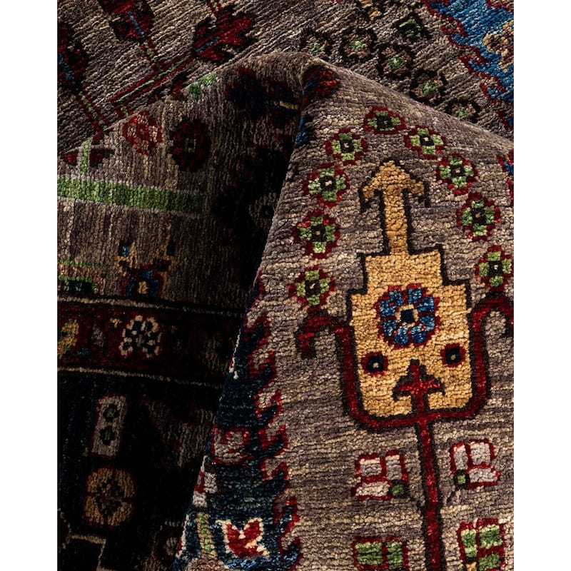 Serapi One-of-a-Kind Hand-Knotted Area Rug - Brown, 9' 2" x 12' 2" - 9' 2" x 12' 2"