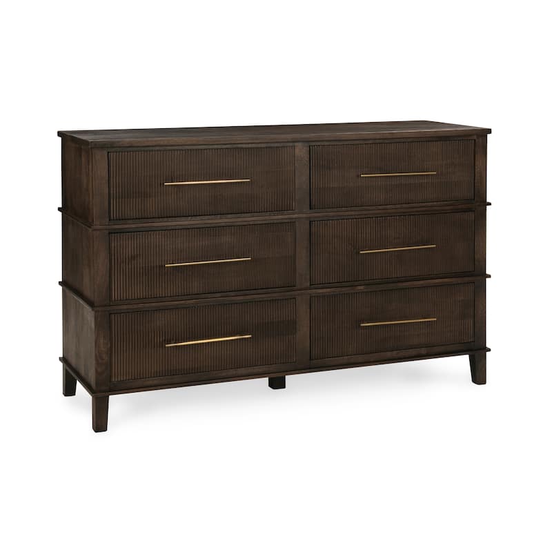 Classic Home Westlake 6-Drawer Mango Wood Dresser