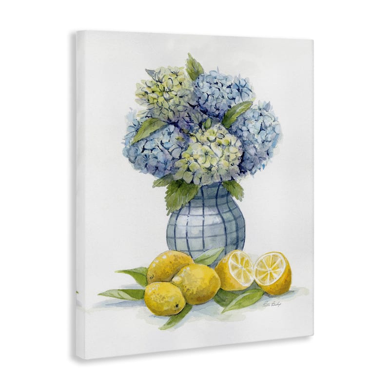 Stupell Hydrangeas & Lemon Cluster Canvas Wall Art Design By Patti Bishop