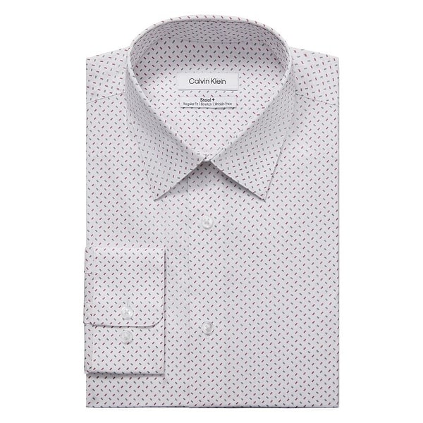 calvin klein classic fit dress shirt Calvin Klein Men Regular Fit Non Iron Striped Dress Shirt – bntny main image 0