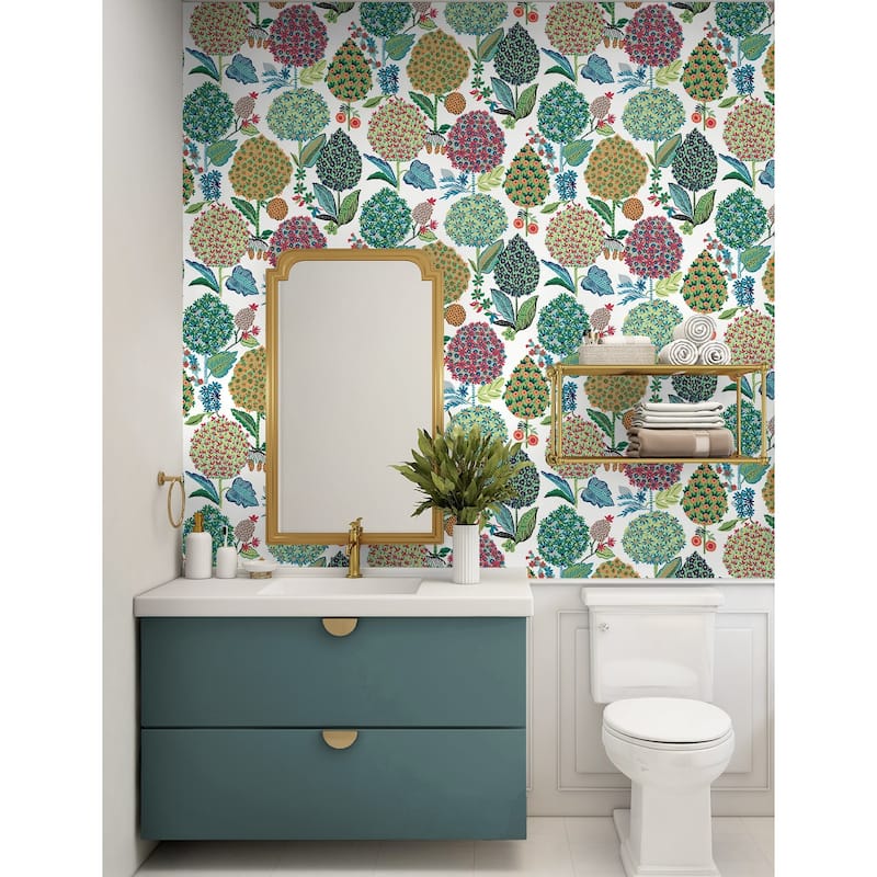 NextWall Blooming Bulbs Peel and Stick Wallpaper