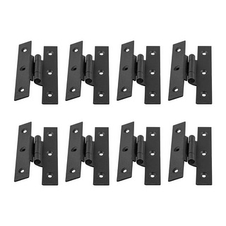 Black Wrought Iron Offset H Hinges 3.5