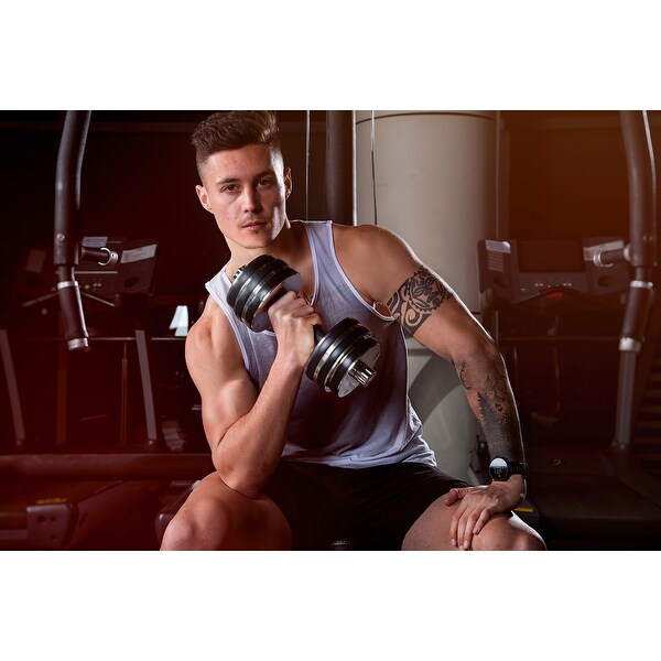 15KGS Glide Tech Adjustment and Weight Dumbbells Bed Bath