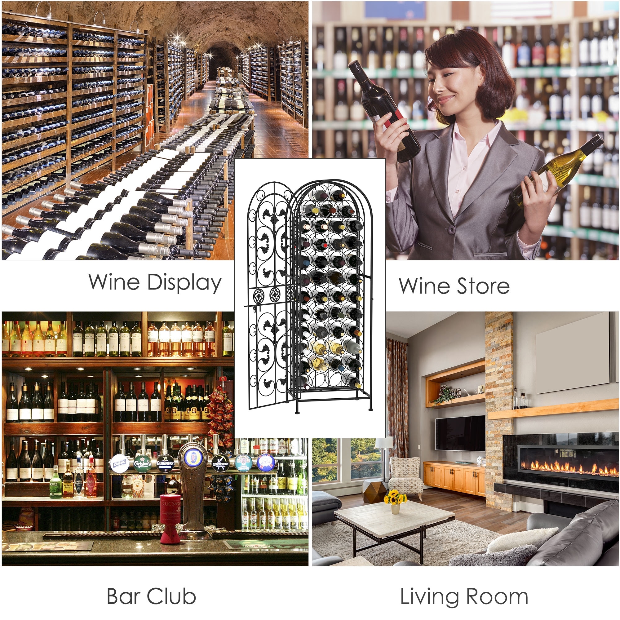 Modern wine bottle 2025 holder