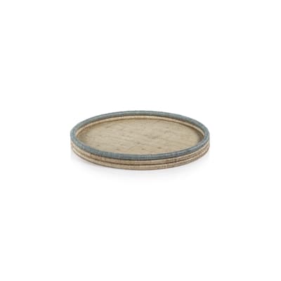 Laloma Coiled Rattan & Abaca Serving Tray