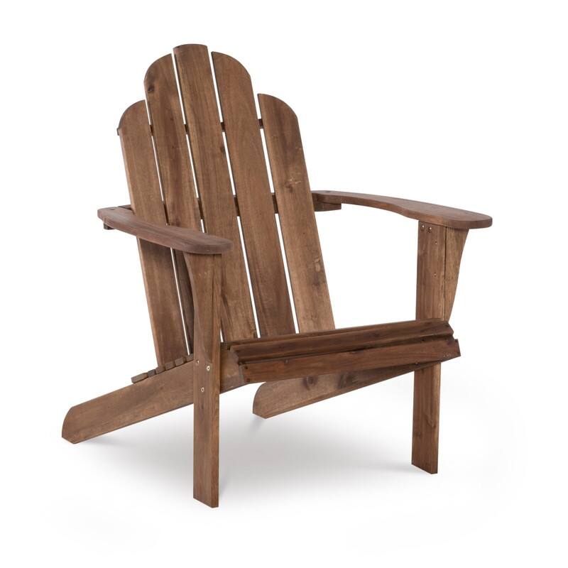 Gavil Outdoor Natural Brown Adirondack Chair - Brown