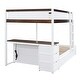 preview thumbnail 7 of 24, Modren Full-Over-Full Bunk Bed With Twin size Trundle,Storage And Desk,Sturdy Frame,Kids Bedroom Sets