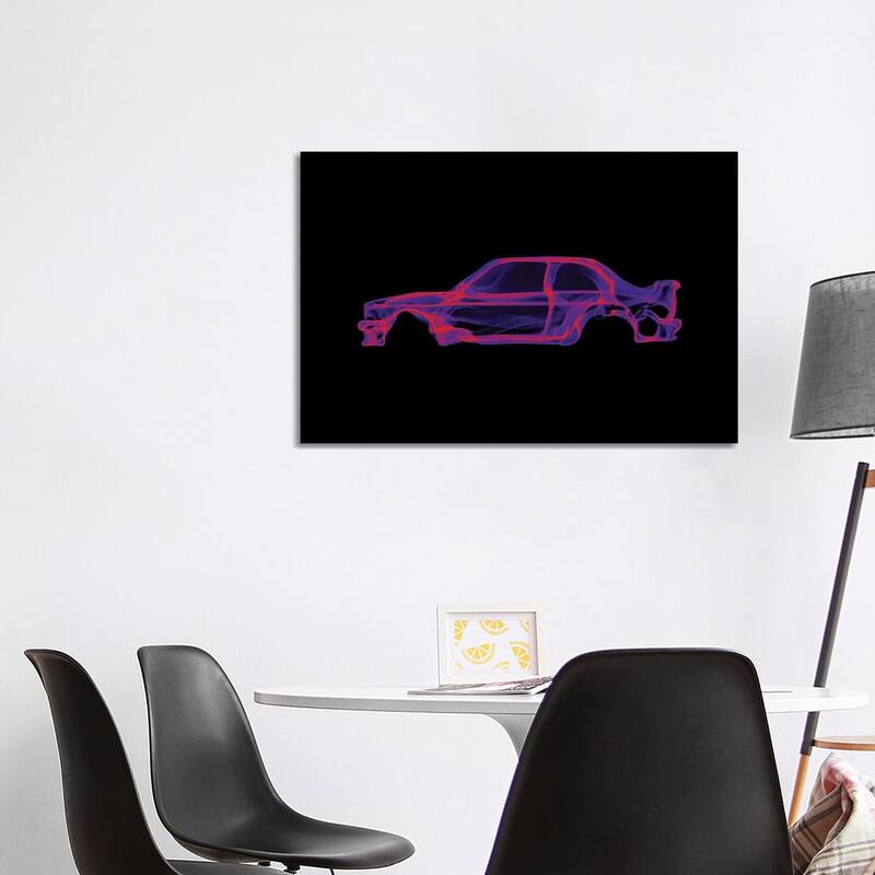 iCanvas "BMW E30 M3" by Octavian Mielu Canvas Print - 26x40x1.5