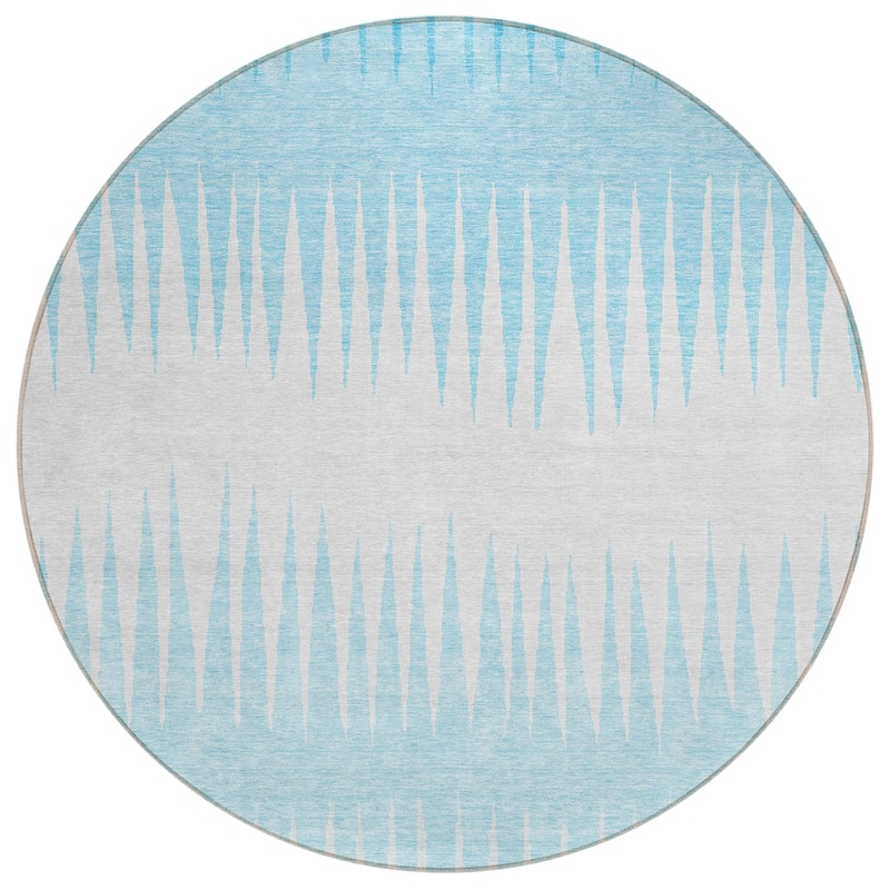 Machine Washable Indoor/ Outdoor Chantille Ombre Contemporary Rug