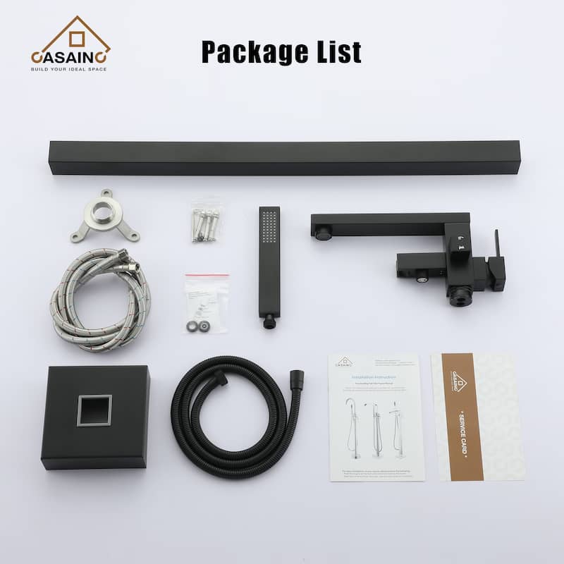 CASAINC Freestanding Single Handle Bathtub Faucet with CUPC Certification