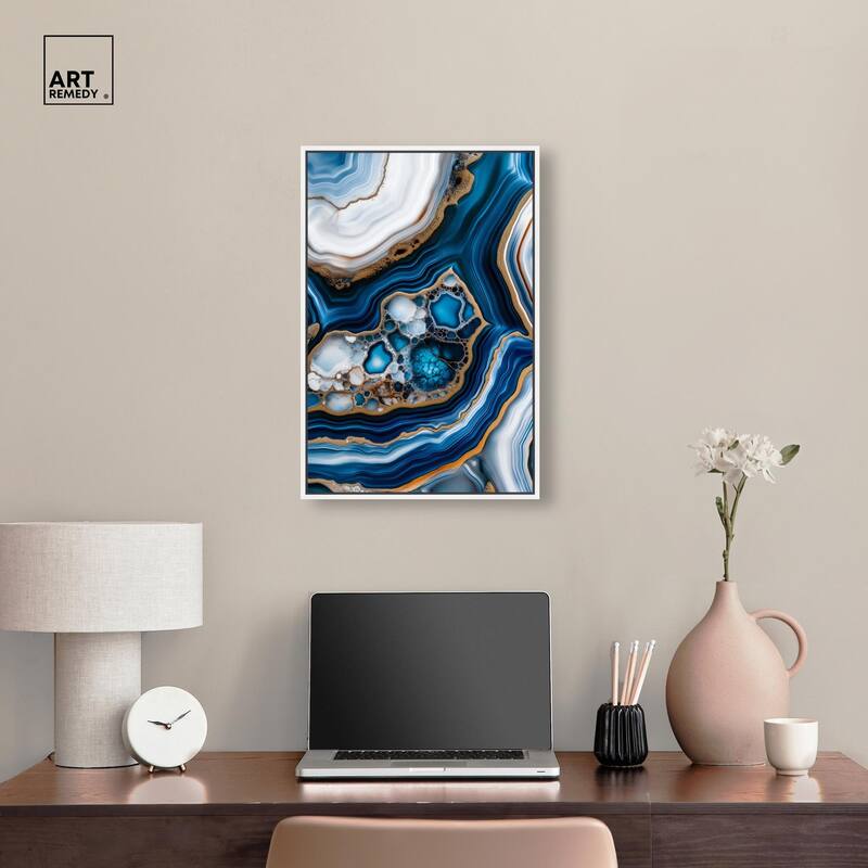 Azure Alveoli II Canvas by Art Remedy