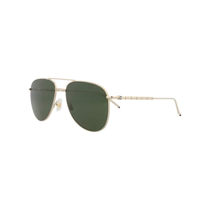 Montblanc Aviator-Frame Metal Sunglasses