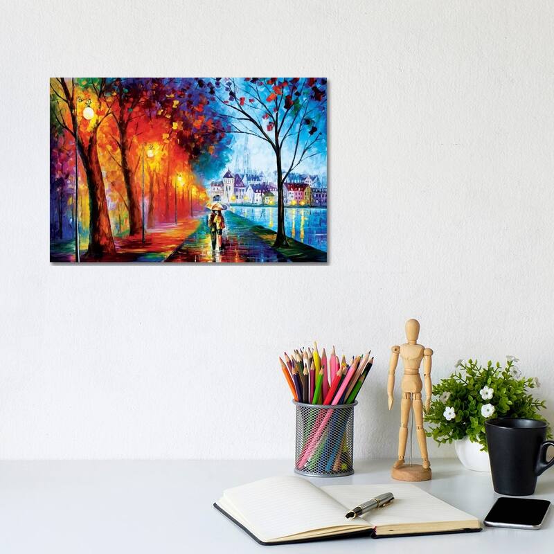 iCanvas 'City By The Lake' by Leonid Afremov Gallery Canvas Print - 8x12x0.75
