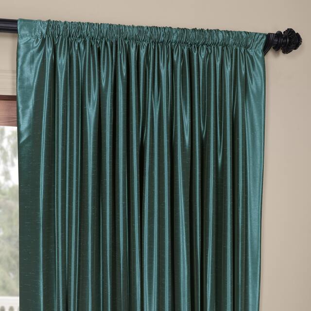 Exclusive Fabrics Blackout Extrawide Faux Dupioni Curtain (1 Panel)