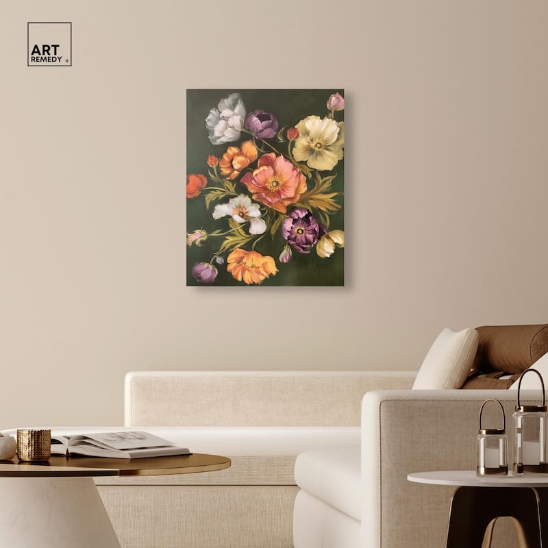 Twilight Tulips II Canvas by Art Remedy, Gallery Wrapped