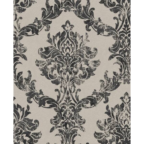 Shop Graham And Brown 101470 Opal Damask Heavyweight Vinyll Non