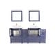 preview thumbnail 12 of 29, Vanity Art 72" Double Sink Bathroom Vanity Set with Engineered Marble Top and Free Mirror