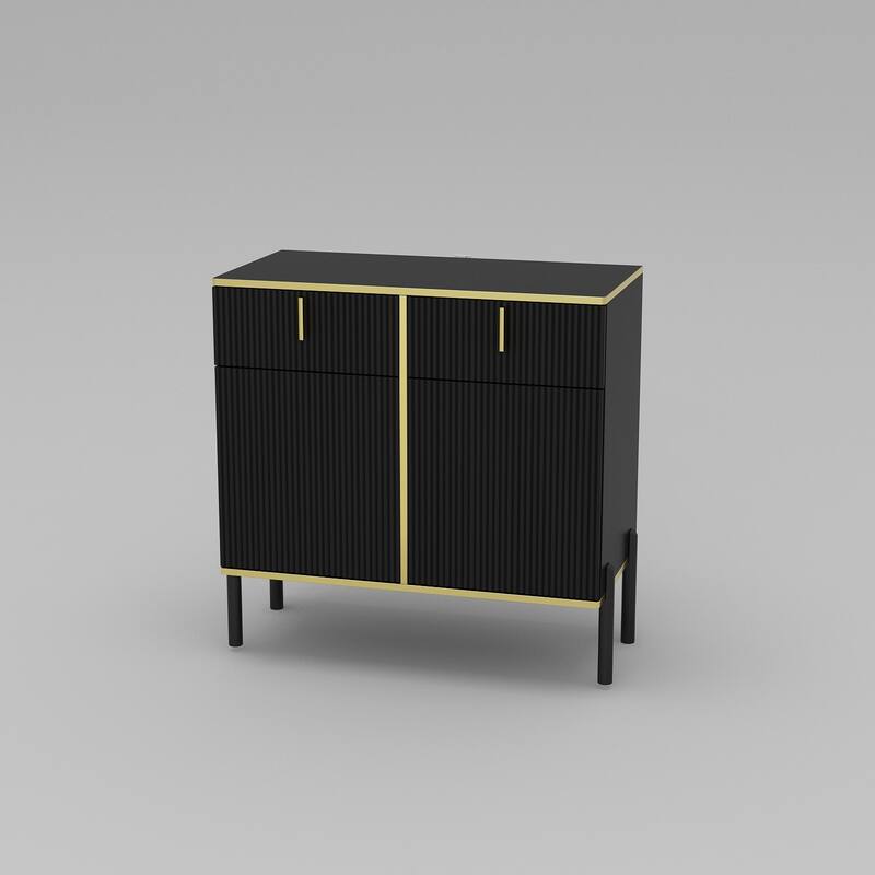 Sideboard Dresser Cabinet Storage Console Televison Table Pop-up Door