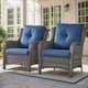Option Grey Wicker / Blue Cusion