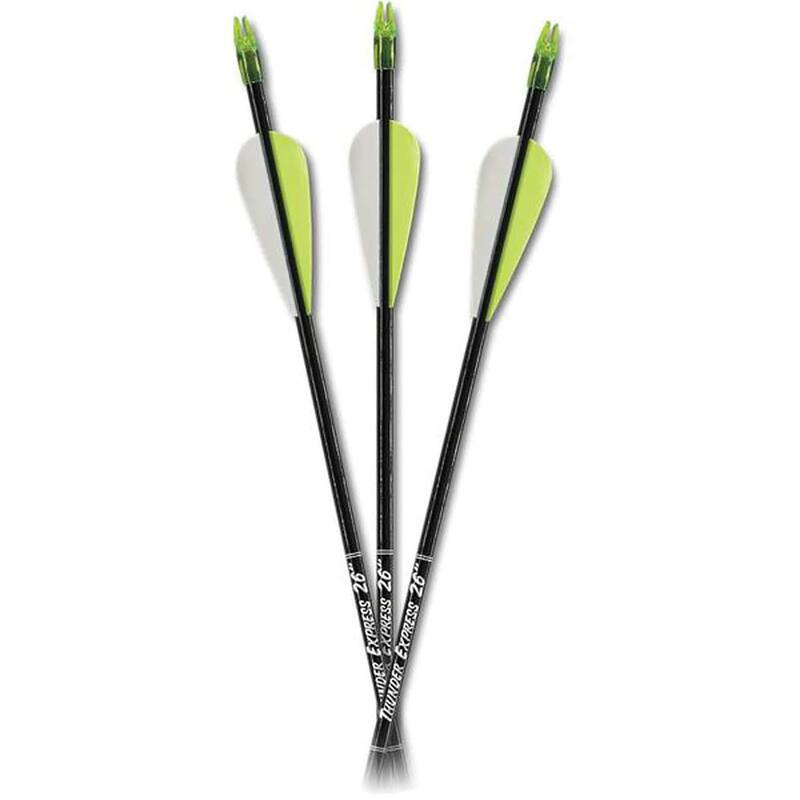 Carbon Express Thunder Express 26" Arrows 3-Pack - Black