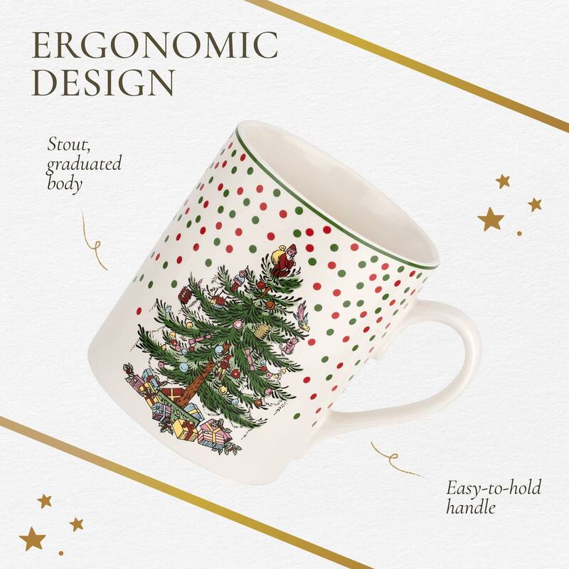 Spode Christmas Tree Polka Dot Mug