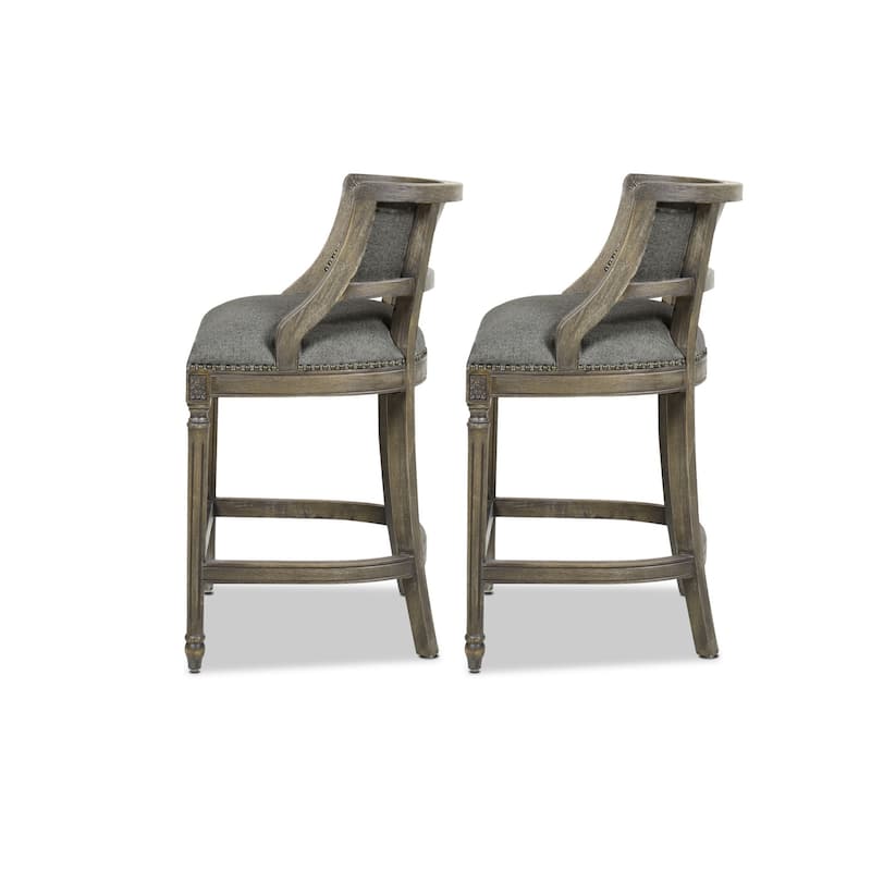 Paris Farmhouse Counter and Bar Stool with Backrest