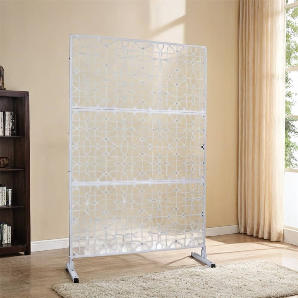 Outdoor & Indoor Freestanding Privacy Screen Privacy Screen 76"H×48"W