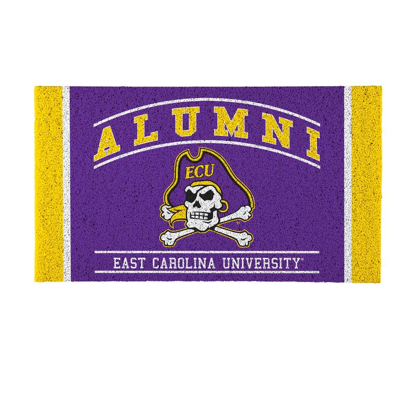 28 in. x 16 in. East Carolina University Alumni Full Color PVC Door Mat