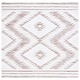 preview thumbnail 34 of 36, SAFAVIEH Alamo Lineke Rustic Boho Rug 6'7" Square - Ivory/Taupe - Square