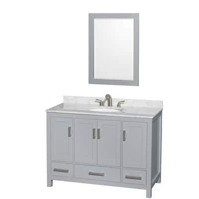 Wyndham Collection WCS141448SUNOM24 Sheffield 48" Freestanding Single