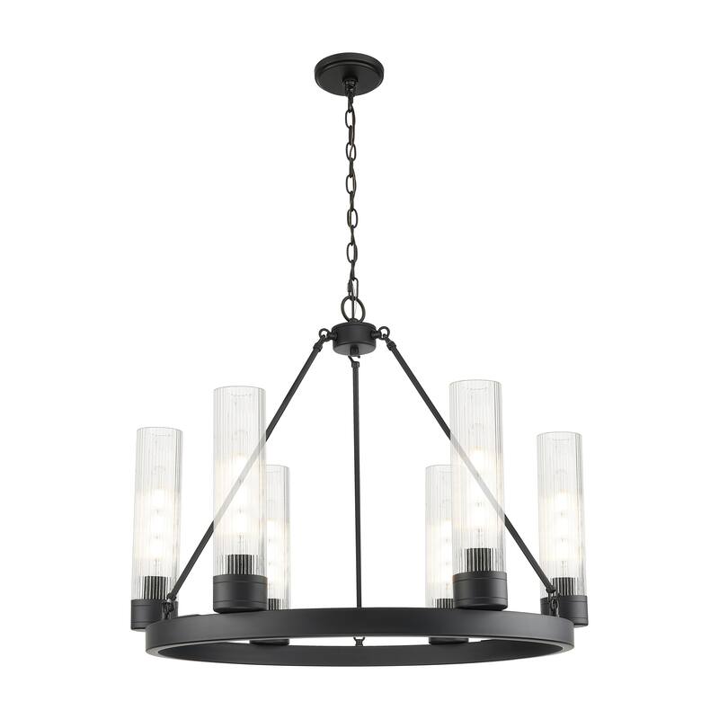 Innovations Lighting Downtown Urban - Boreas - 6 Light 29" Chandelier with 11" Shades