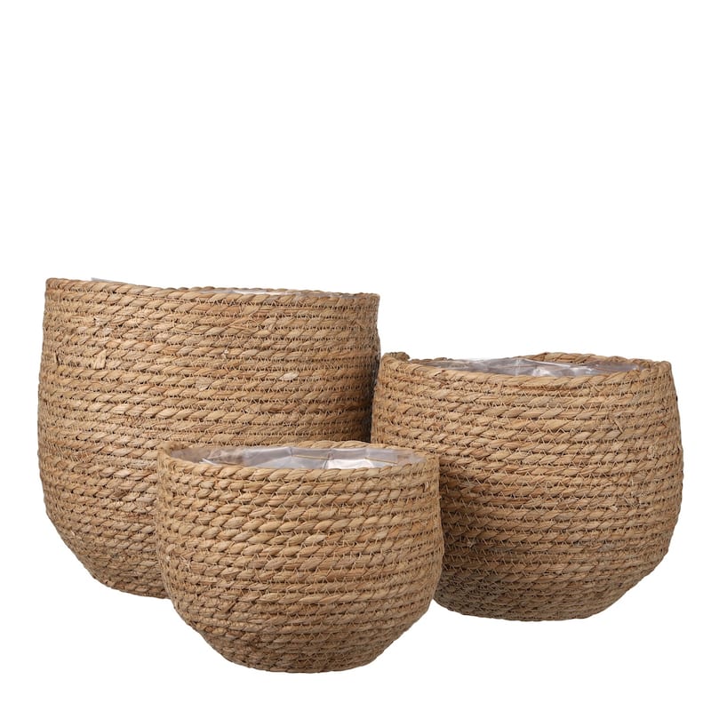 Set of 3 Jorck Basket Round L. Brown - ST