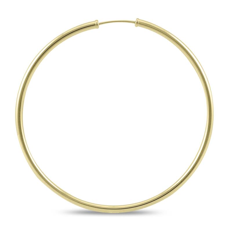 Marquee Jewels 14k Yellow Gold 50-millimeter Endless Hoop Earrings