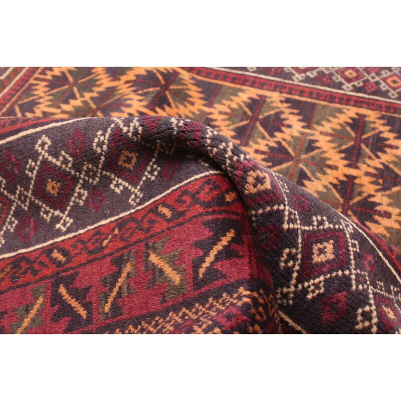 ECARPETGALLERY Hand-knotted Teimani Burnt Orange Wool Rug - 2'11 x 4'7