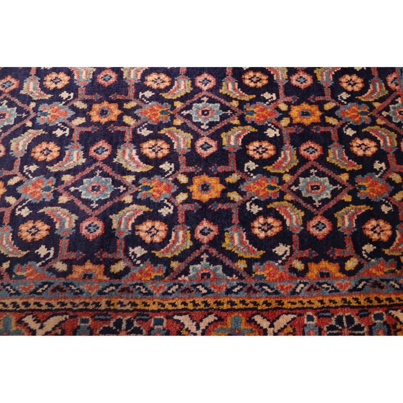 ECARPETGALLERY Hand-knotted Andelz Dark Navy Wool Rug - 4'2 x 7'3