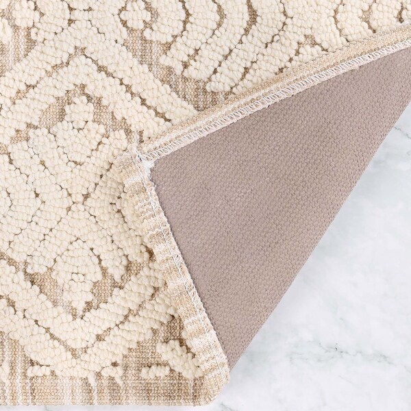 Superior Ceton Geometric Washable Bath Rug, Set of 2 - On