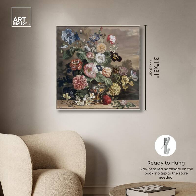 Classical Dream Vase II Canvas by Art Remedy