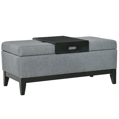 42" Rectangular Storage Ottoman Bench